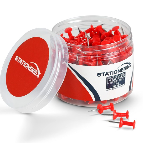 215 Push Pins for Bulletin Board Thumb Tacks for Wall