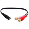 innov8 3.5mm AUX Female to Dual RCA Female Phono Stereo