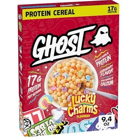 GHOST PROTEIN CEREAL, LUCKY CHARMS Flavor, 17G Protein, 9.4 oz
