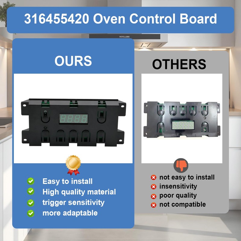 316455420 Oven Control Board Clock Compatible with Kenmore Electrolux Replacement