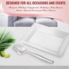 Plastic Serving Forks - 9.75" | Silver | Pack of