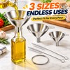 Stainless Steel Funnel Set for Bottle & Jar Filling –
