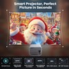 Futuzen Smart Projector 600 ANSI, Native 1080P 4K Support, WiFi