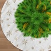Jsdoin Christmas Tree Skirts, 36 Inch White Plush Double Layers