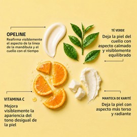 YEOUTH Crema reafirmante para el cuello con vitamina C para pecho y escote, 2 onzas Neck Cream for a Visibly Firmer and Tighter-Looking Appearance, Targets the Look of Crepey Skin and Turkey Neck