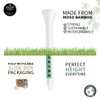 Green Swing 70mm White & Green Bamboo Golf Tees 30pcs
