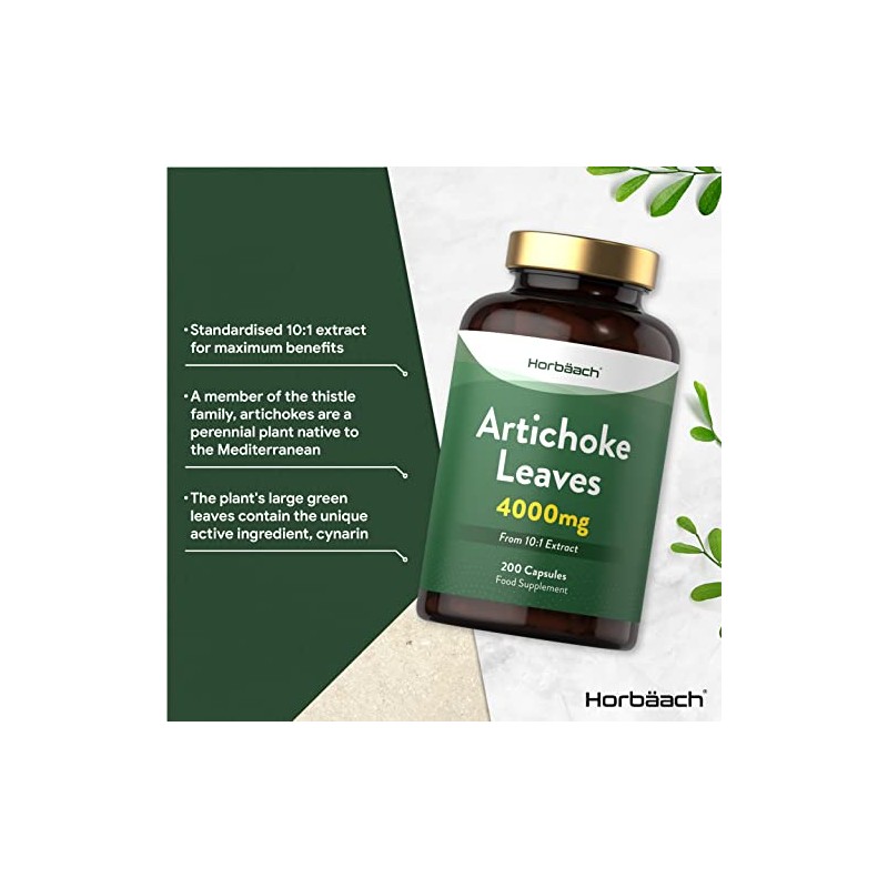 Artichoke Extract Capsules | 4000mg High Strength Leaf | 200