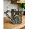 Osiris Trading UK Valhalla Silver Tankard with Axe Handle Viking