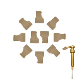 Handit - Coffee Syrup Pump Covers | Caramel Color Rubber Silicone | Keep Syrups Preserved and Clean, Keep Counters, Bottles Clean | Fits Pumps for Torani, DaVinci, Skinny, Monin | 10-Pack