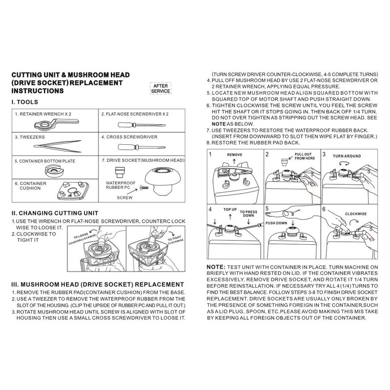 Genuine JTC OmniBlend Heavy Duty Drive Socket Replacement Kit