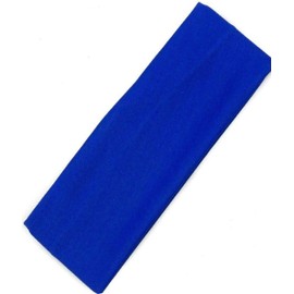 Mytoptrendz Girls Ladies Plain Headband Fabric Stretchy Alice Band Kylie Hair Band Unisex Soft Sports Bandeau Head Band (Royal Blue)