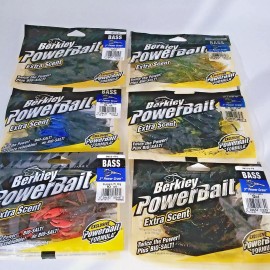 Berkley PowerBait Extra Scent Bio Salt 3" Power Craw 10 Count Or 12 Ct You Pick - Pumpkinseed