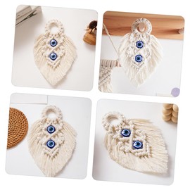 NOLITOY Macrame Wall Hanging Tapestry Bohemian Woven Art Decor with Tassels Unique Home Decoration for Living Room Bedroom Nursery Lightweight and Hand Woven Design