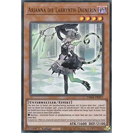 TAMA-DE017 - Arianna the Labrynth Servant - Ultra Rare - German - 1st Edition - in Set with Ultrapro Toploader - Yugioh