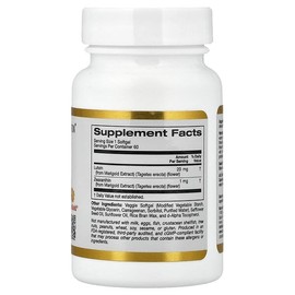 California Gold Nutrition, containing lutein and zeaxanthin derived from calendula extract, 60 veggie softgels / California Gold Nutrition (캘리포니아골드뉴트리션), 루테인, 금잔화 추출물 유래 제아잔틴 함유, 베지 소프트젤 60정
