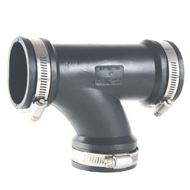 Rubber Flex San Tee Coupling 4” x 4”