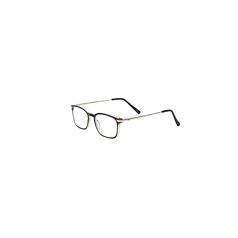 SAV Eyewear Men's Optitek Computer 2109 Black Round Reading Glasses,