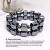 0.4in Terahertz Bracelet Rectangle Beads Good Thermal Conductivity Natural Terahertz