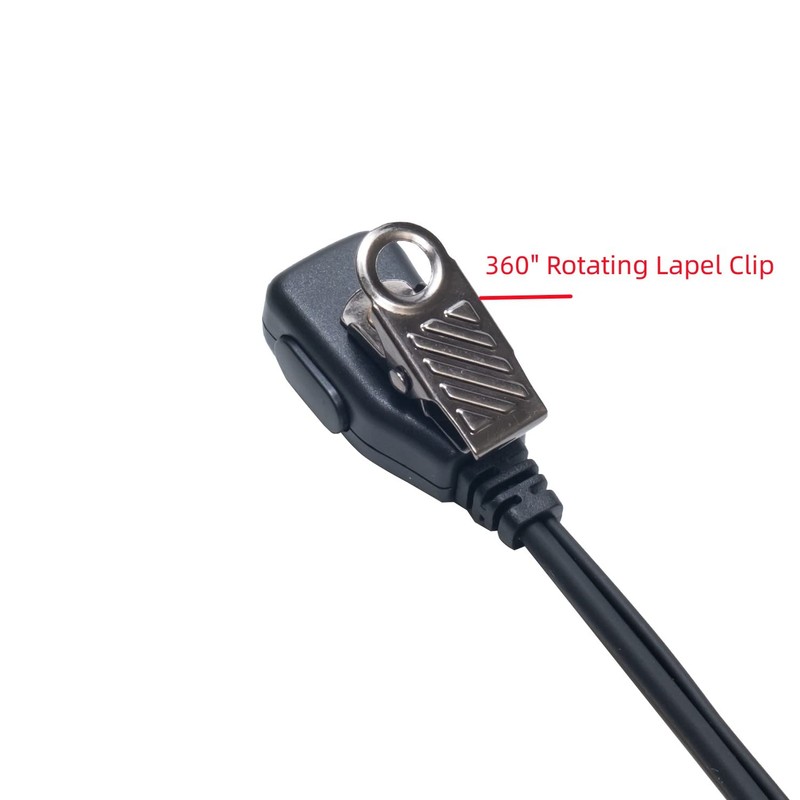 TDYU Covert Acoustic Tube Earpiece with Mic PTT Compatible with