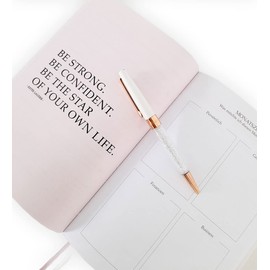 Boss Babe Planner | Undated Success and Productivity Planner (Croco White) A5