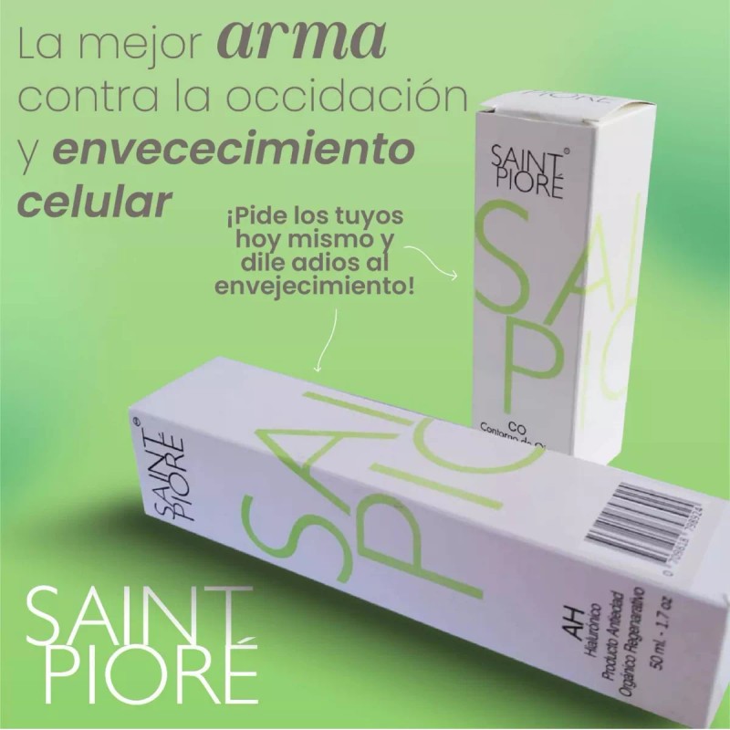 Saint Pioré Ácido Hialurónico Puro Orgánico Y Regenerativo