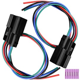 QAGGUM Fog Light Connector Pigtail Fit for Ford F150 2021 2022 2023, Fog Lamp Wire Harness Replace 33471-0469, 4 Pin