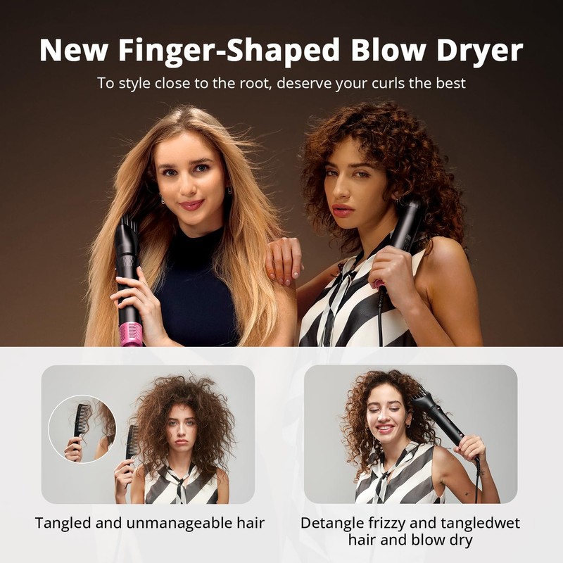 Air Wrap Hair Styler, Fast Drying Blow Dryer & Curling