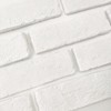 Jusmioke 40 Pcs White Thin Brick Veneers, 2.4" x 7.9"