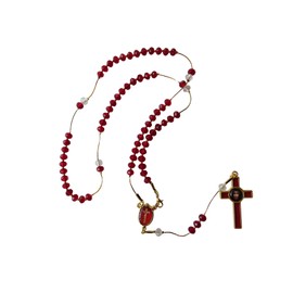 Fancy Precious Blood of Christ Rosary Rosario De La Preciosa Sangre De Cristo