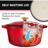 MÜELLERHOME 4.5 QT Enameled Cast Iron Dutch Oven, Heavy-Duty Casserole