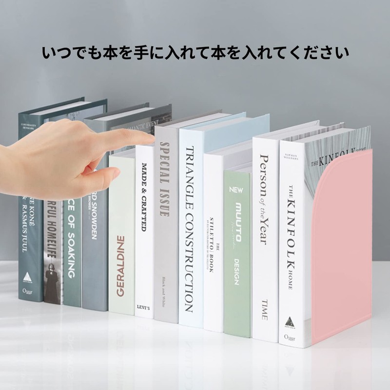 MAHOUYA Bookend Bookend, Bookstand, Tabletop Shelf, Metal, Free Installation, Large