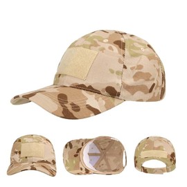 QMFIVE Tactical Baseball Cap, Multicolor Camouflage Sunscreen Chapeau Hat for Airsoft Paintball Climb Camping Hunting Outdoor (DC-CP)