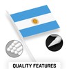 G128 24 Pack Handheld Argentina Argentinian Stick Flags | 4x6