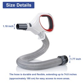 Upgraded Replacement Shark Rotator Hose Handle Compatible with Shark Rotator Professional Lift-Away NV500, NV501, NV502, NV503, NV504, NV505, NV510, NV520, NV552, UV560, Red(Only Models Listed Below)