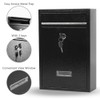 KYODOLED Key Lock MailBoxes for Outside, Locking Wall Mount Mailbox,