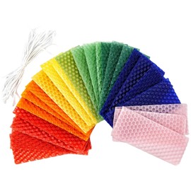 The Dreidel Company Make Your Own Hanukkah Beeswax Candles, Complete DIY Chanuka Candles Starter Kit (12-Pack (DIY 288 Candles))