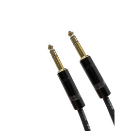 100 Foot Pro Audio REAN 1/4 inch (6.35mm) TRS to REAN 1/4 inch (6.35mm) TRS Balanced Cable with Rean NYS228BG Gold Plated connectors by Custom Cable Connection