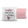 Cushion with Cushion Filling with Saying "Allerbeste Schwiegermama - Best