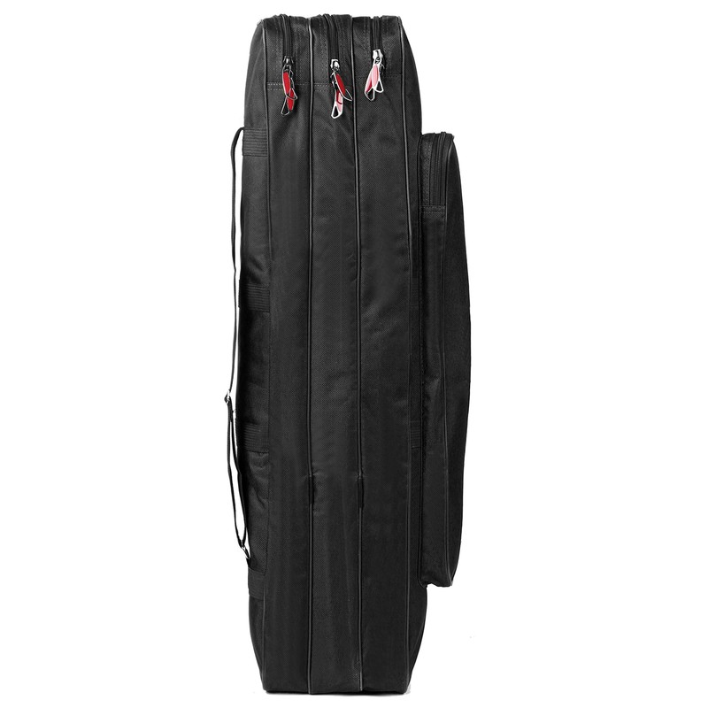 3 Layers Fishing Pole Bag Portable Folding Rod Carry Case