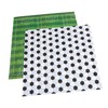 Hohopeti 2pcs Football Party Tablecloth Reusable Table Cover Grass Print