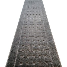 27 FT Long Non Slip Washable Carpet Runner Rug with Rubber Backing, Custom Floor Mat for Kitchen Hallway Stairs Bedroom Bathroom Entry, Anthracite Grey, Your Choice of Length