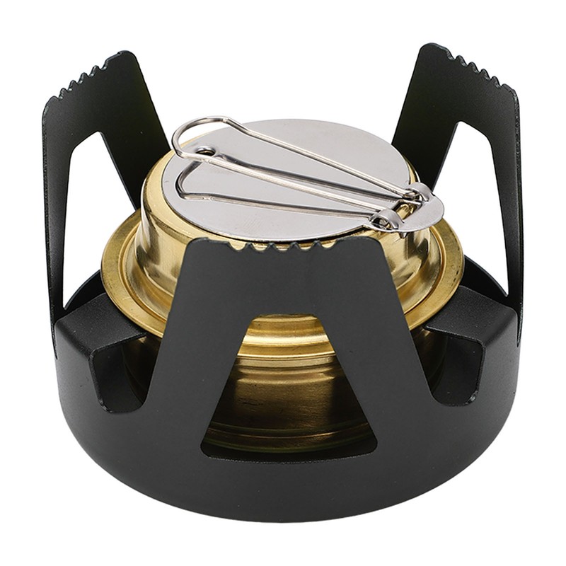 Mini Alcohol Stove Brass Aluminum Alloy Safe Windproof Portable Widely