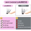 LAUBESS Cluster Lashes 240pcs 40D DIY Eyelash Extensions D Curl