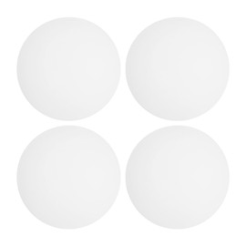 uxcell 4Pcs Door Stopper Wall Protector, 50mm/2" White Self Adhesive Bumper PVC Doorknob Buffer Guard for Home Office Door Stop