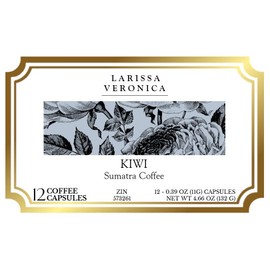 Kiwi Sumatra Coffee (Single Serve K-Cup Pods) (Gourmet, Naturally Flavored, Whole Coffee Beans) (12 pods, ZIN: 573261) - 3 Pack