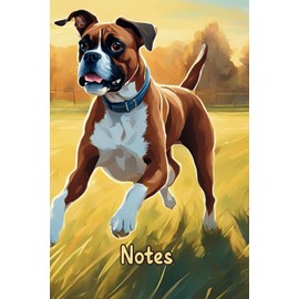 Boxer Lined Notebook - Dog Lovers - The Pet Collection - Gift for Men Women Children - Cute Boxer Ruled Notebook Journal Diaries 6x9, 120 pages