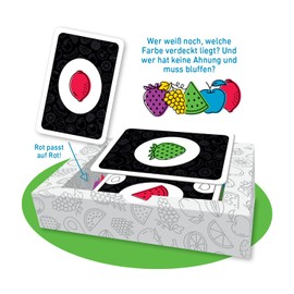 moses 90172 Oh no-Das Drunter und Drüber Card Game, The Classic Game Mau with Extra Twist, Fun with Special Promotions, Bluffing Allowed, White