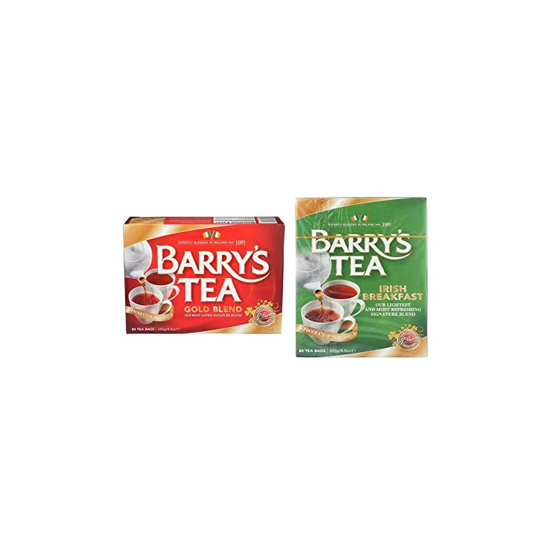 A2Z STORE Barry's tea Gold Blend 80 & Irish Breakfast