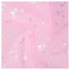 Pink Iridescent Butterfly Lace Fabric, 1.5mx1m Polyester Tulle Mesh Fabric