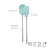 Tovolo Flex-Core Stainless Steel Handled Mini Spatula & Spoonula Set,